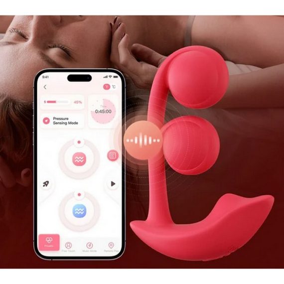 Melody Pressure Sensing App Controlled Twin Balls Daul Vibrator 1